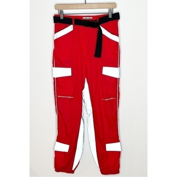 I.am.gia Halo Reflective Utility Red Pants Size Medium - Picture 3 of 13